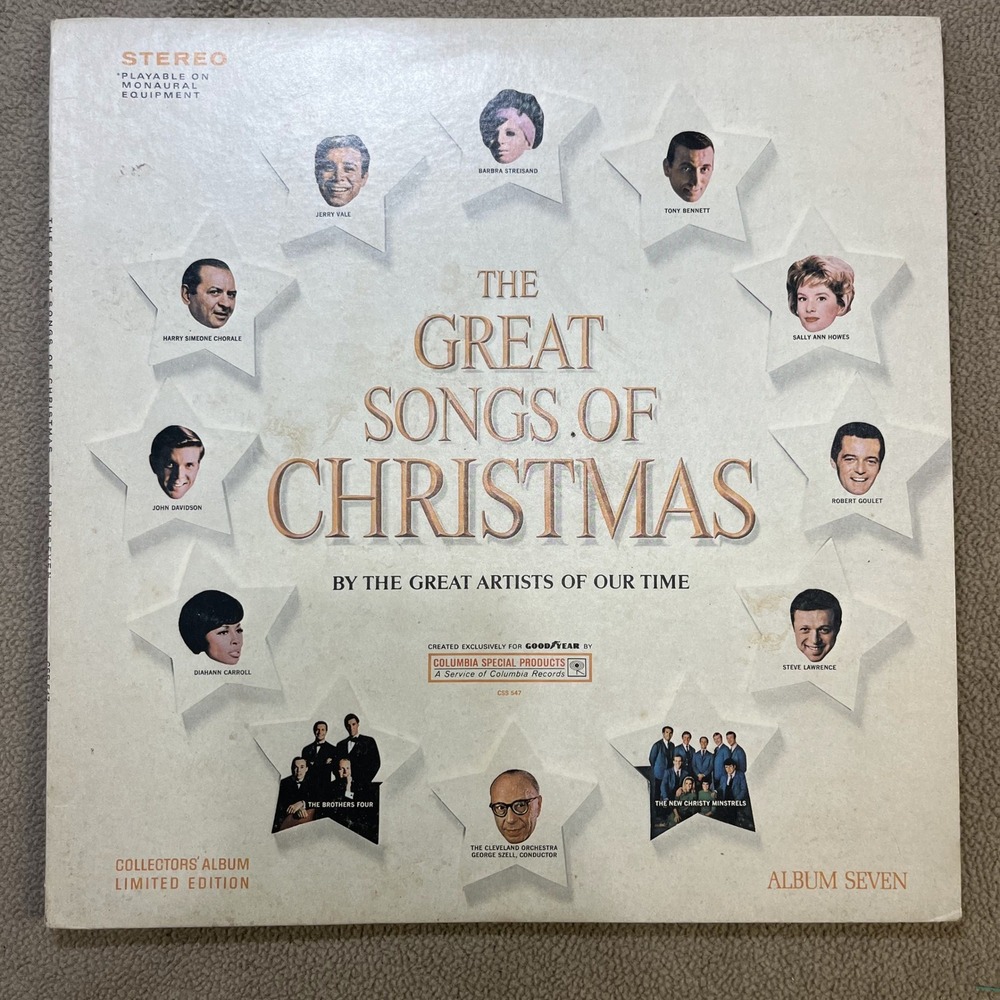 The Great Songs Of Christmas Album‎ Seven Vinyl LP Record Collectors Edition